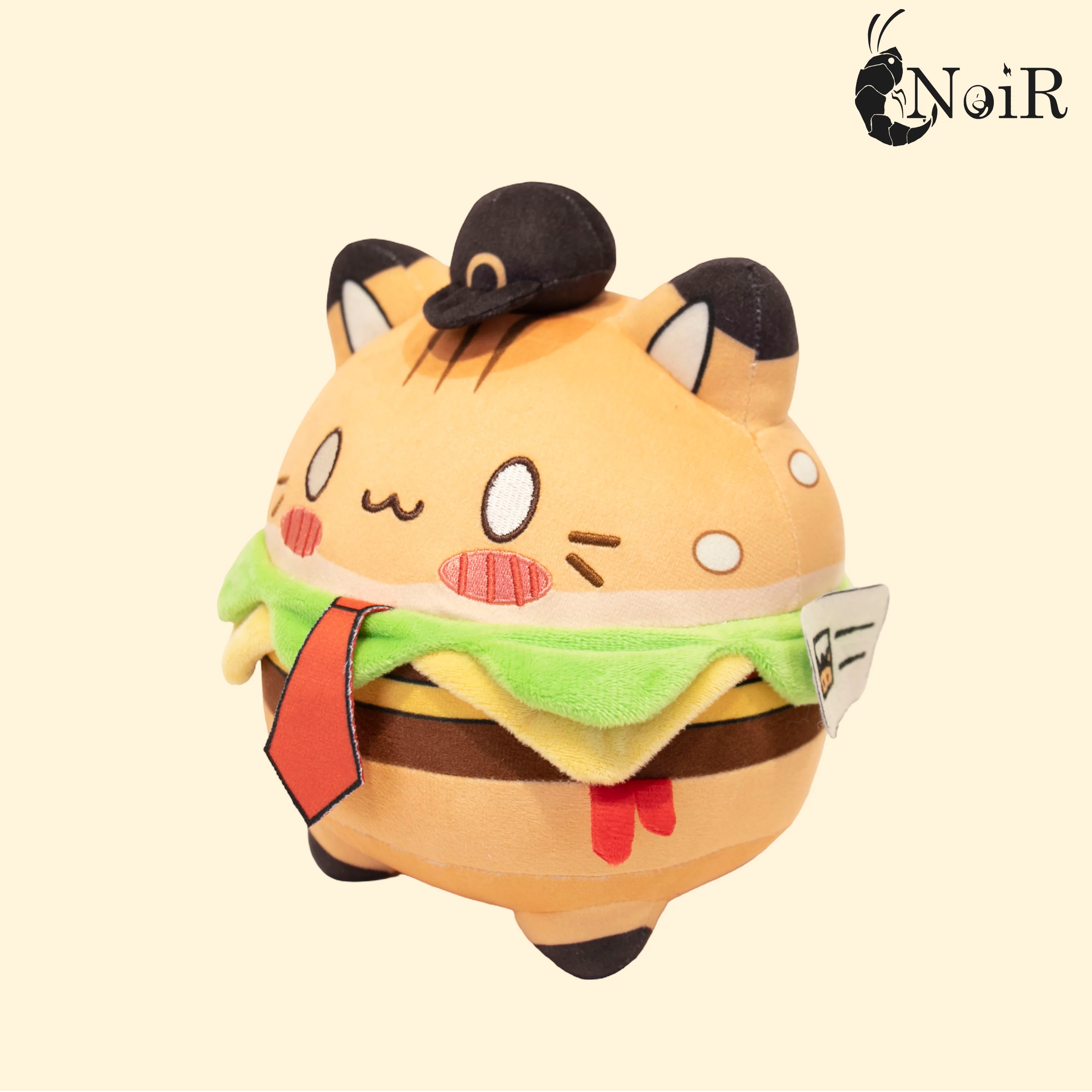 [FINISHED] NoiR Series 062 Cat Borgar Plushie - Image 3